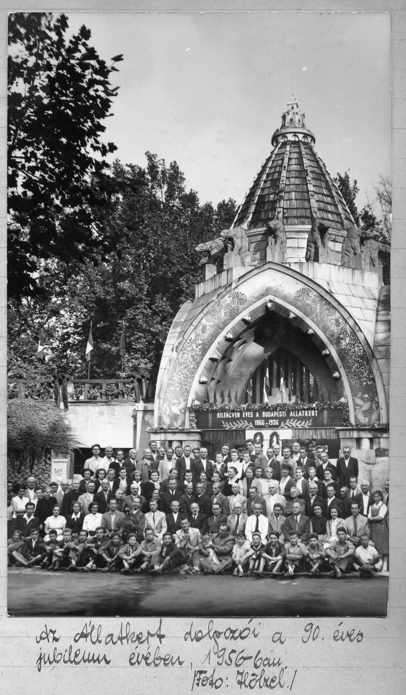 The staff of the Zoo in 1956